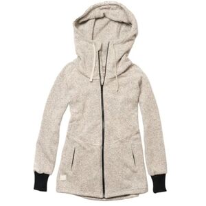 DESO Women’s Wanderer Zip Hoodie Jacket Size XS White Pepper